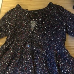 Madewell Stars & Dots Button Down w/ Collar